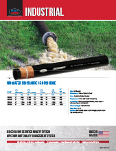 WD water discharge 150 PSI hose product spec sheet